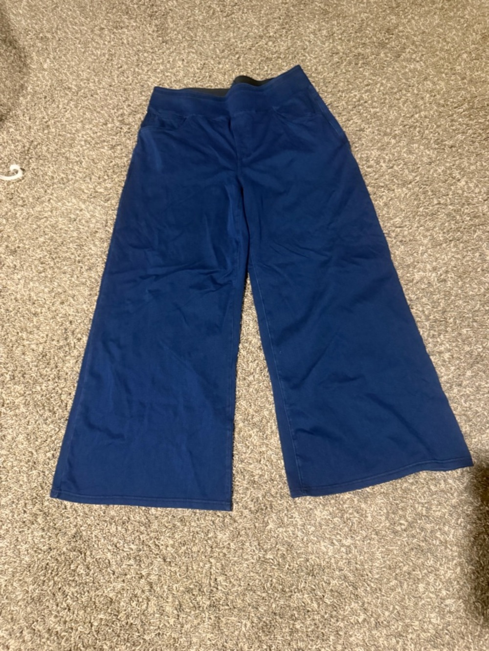 HALARA Deep Navy Wide-Leg Knit Pants